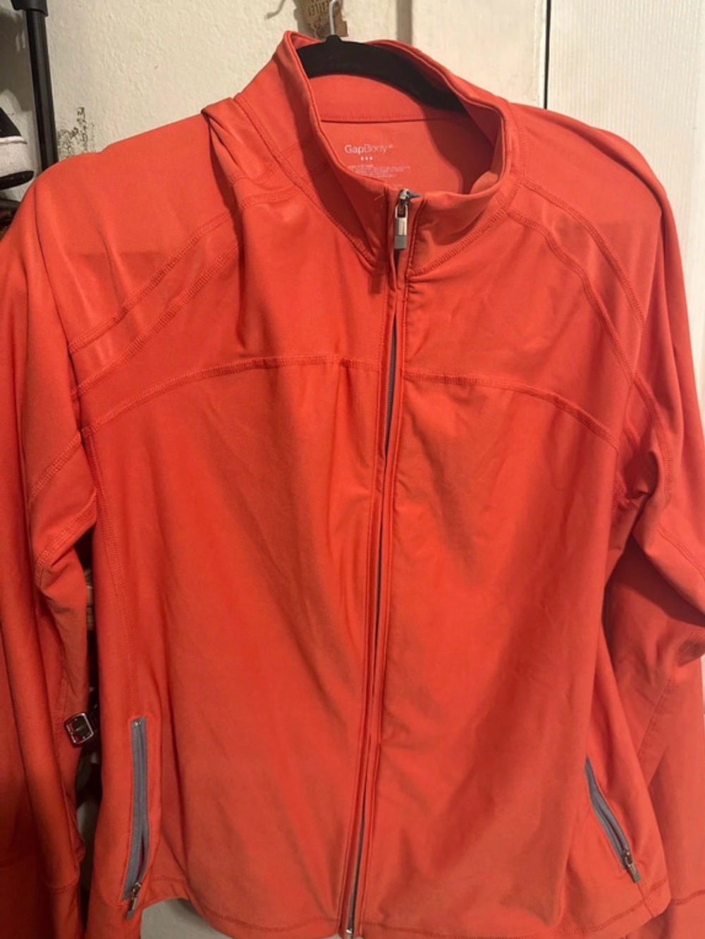 GapBody Women's Orange Full-Zip Performance Jacket